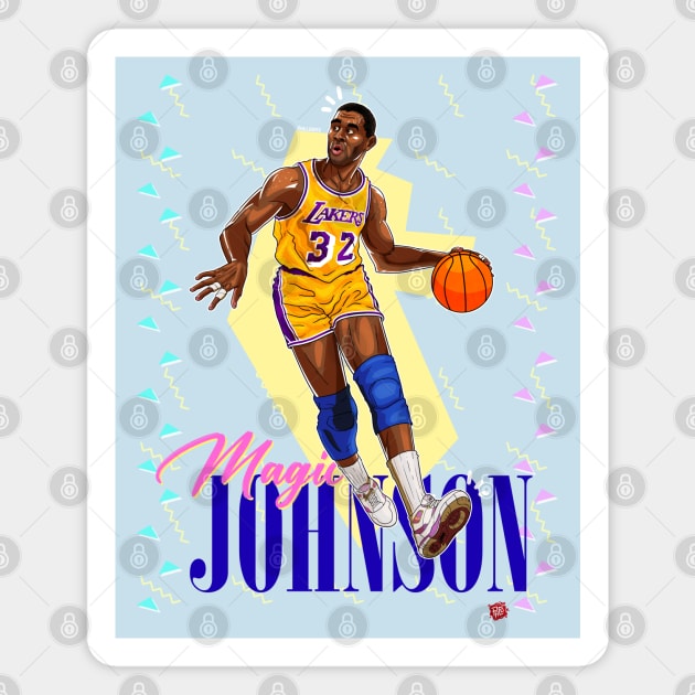 Earvin "Magic" Johnson Jr. #32 Magnet by Vallegrito